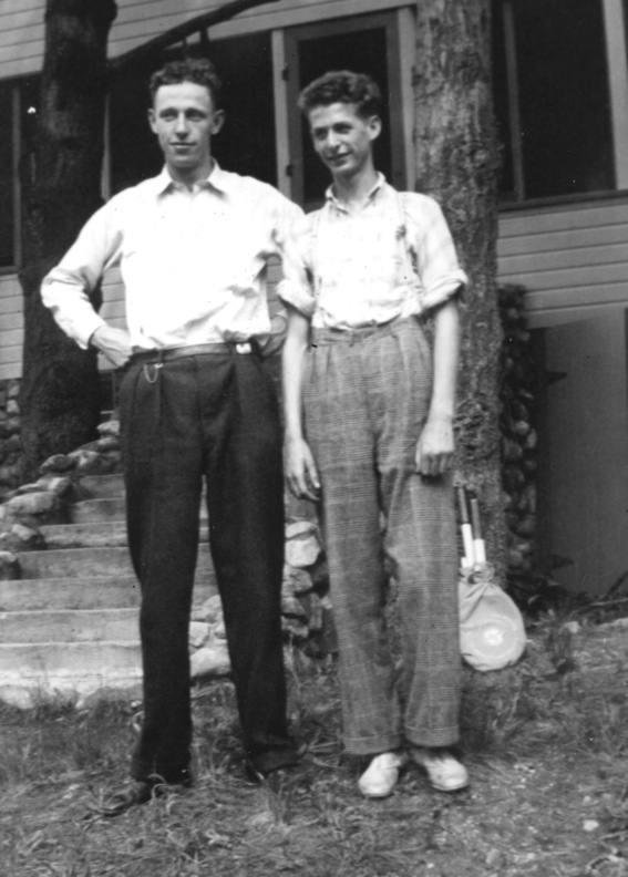 Alvin and Roland Dunbrack, about 1935