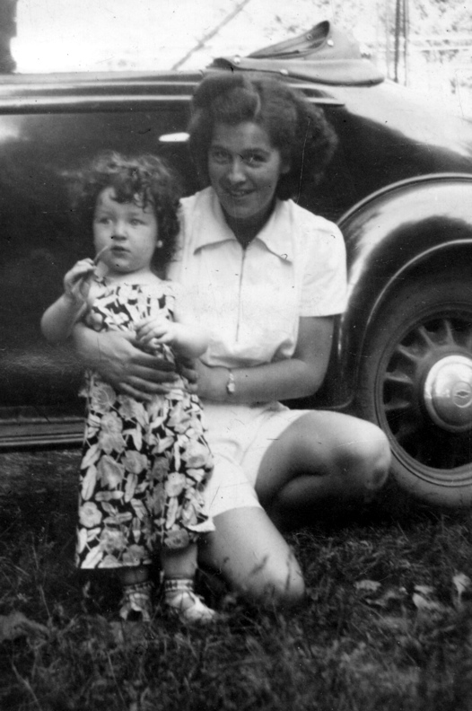 Hazel Dunbrack and nephew Larry Dunbrack 1939