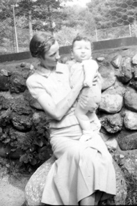 Jeannie Jensen Dunbrack and son Larry 1938