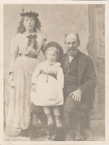 Emily, Gertrude, and Joseph Scott 1891