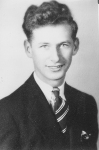 Roland Dunbrack, high school graduation photo 1938
